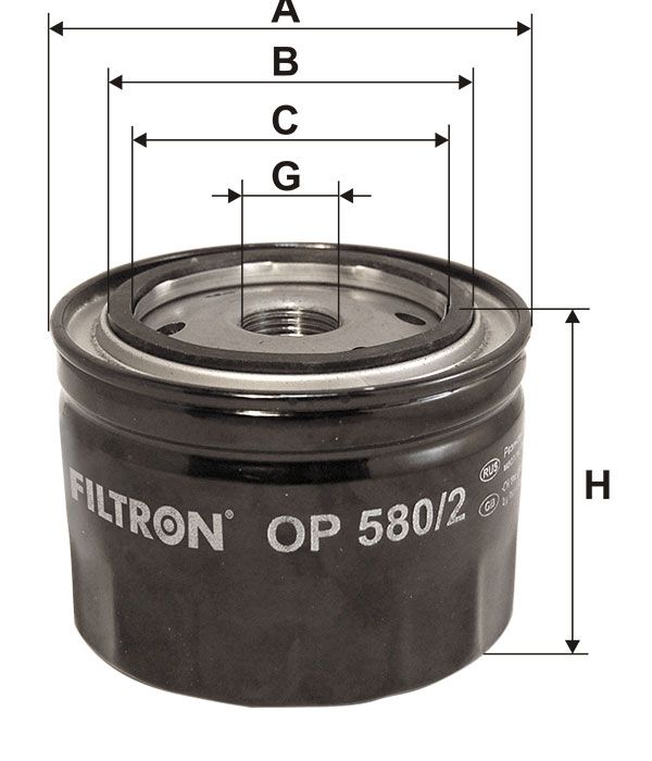 FILTR OLEJU Filtron OP580