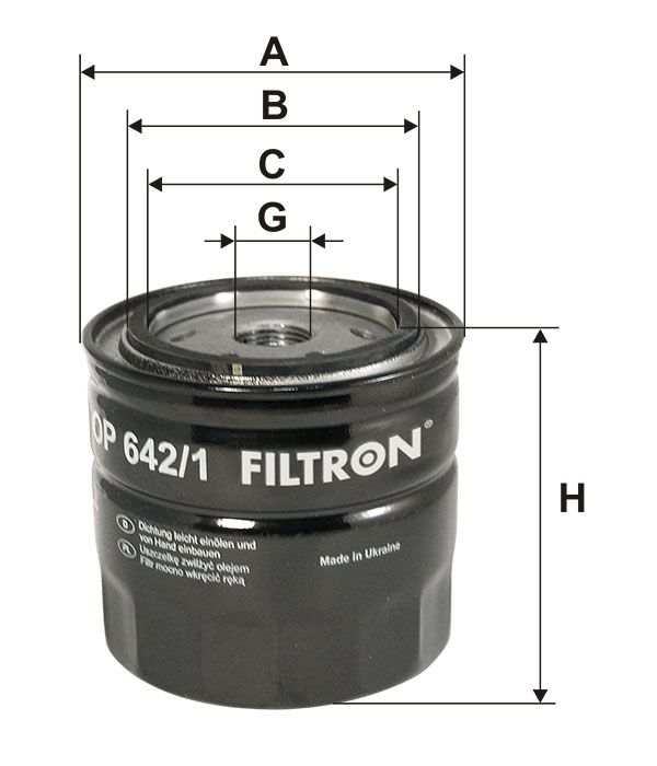 FILTR OLEJU Filtron OP642/1