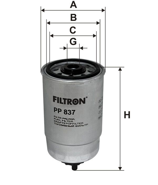 FILTR PALIWA Filtron PP837