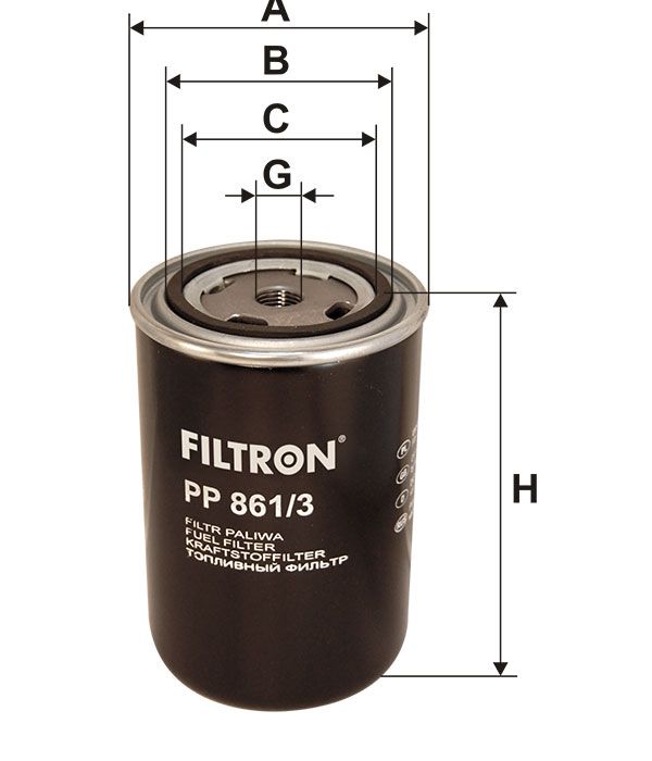 FILTR PALIWA Filtron PP861/3