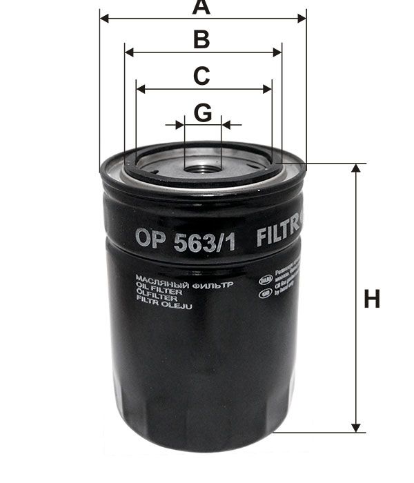 FILTR OLEJU Filtron OP563