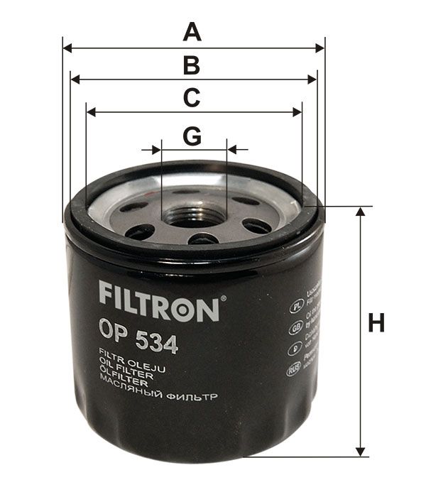 FILTR OLEJU Filtron OP534
