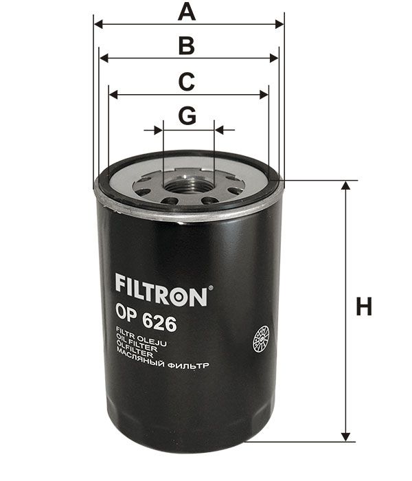 FILTR OLEJU Filtron OP626