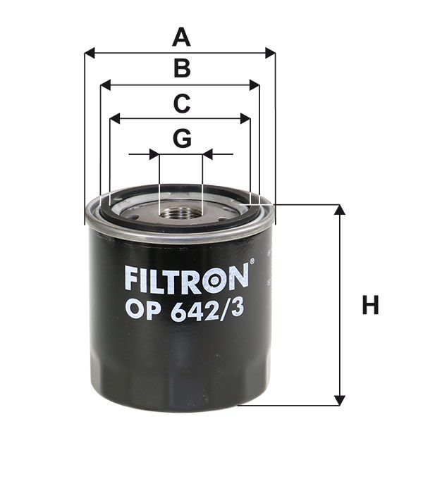 FILTR OLEJU Filtron OP642/3