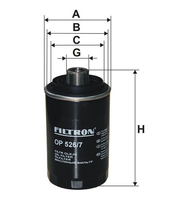 FILTR OLEJU Filtron OP526
