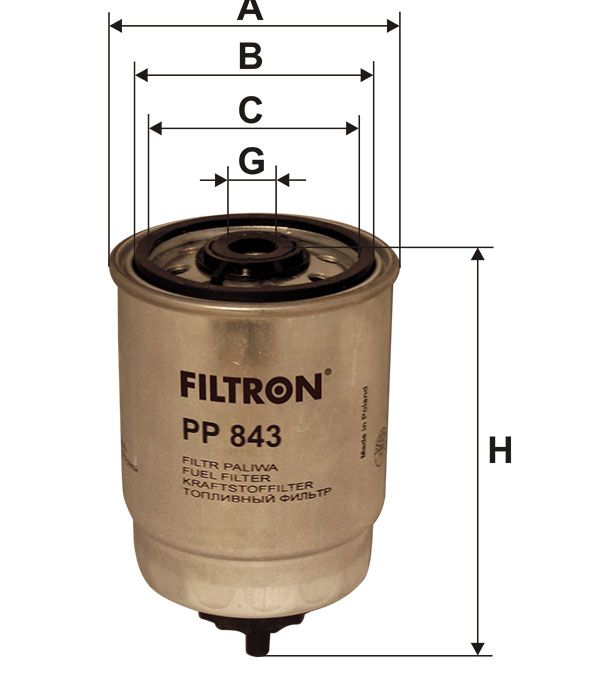 FILTR PALIWA Filtron PP843