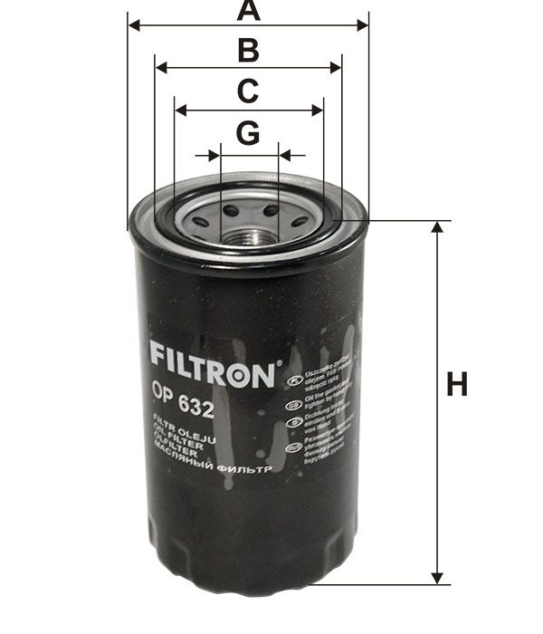 FILTR OLEJU Filtron OP632