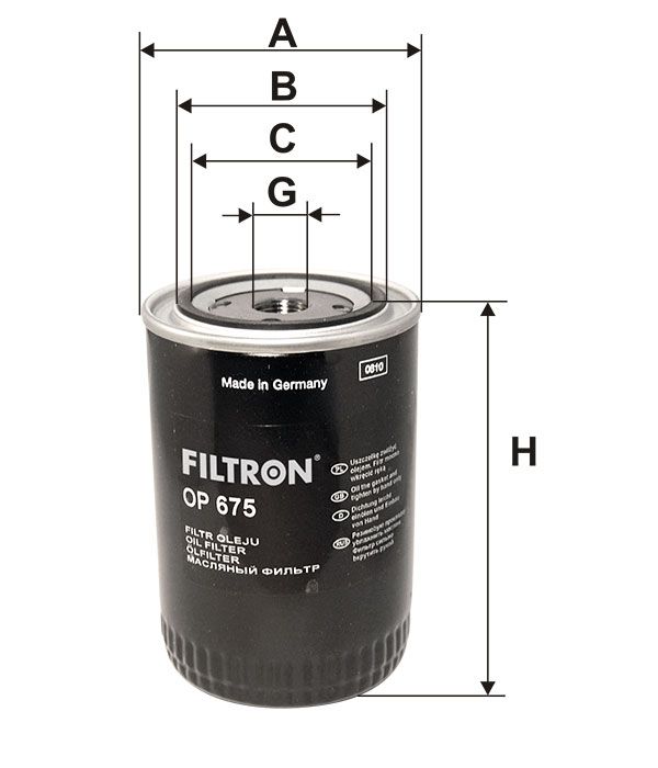 FILTR OLEJU Filtron OP675