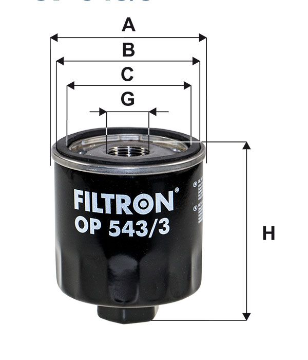 FILTR OLEJU Filtron OP543/3