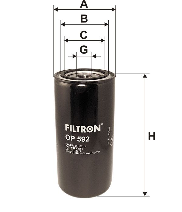 FILTR OLEJU Filtron OP592