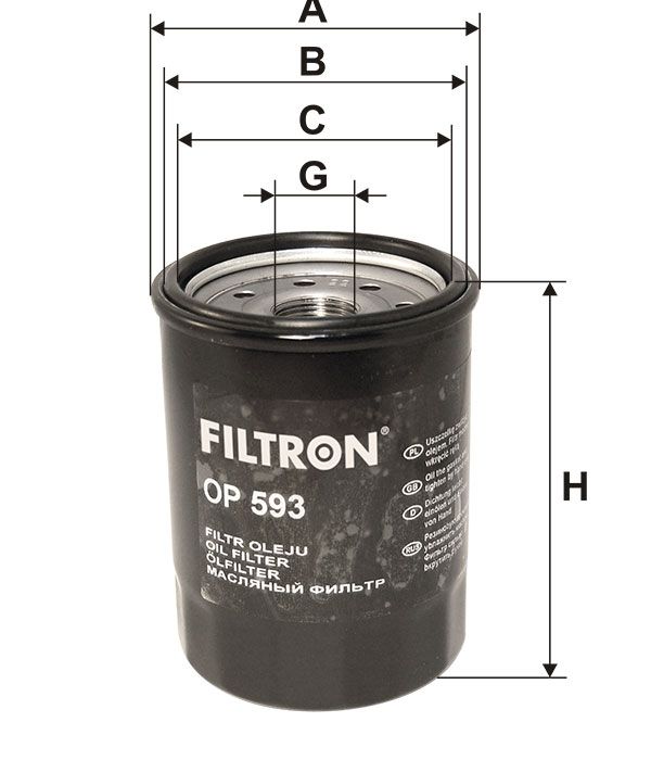 FILTR OLEJU Filtron OP593
