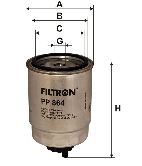 FILTR PALIWA Filtron PP864