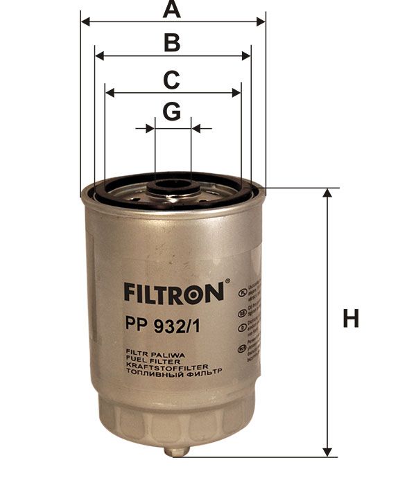 FILTR PALIWA Filtron PP932
