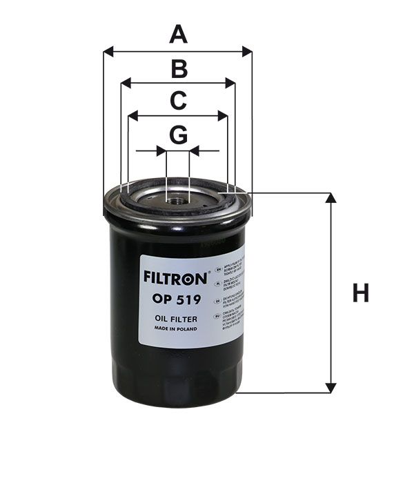 FILTR OLEJU Filtron OP519