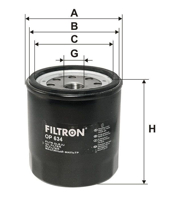 FILTR OLEJU Filtron OP634