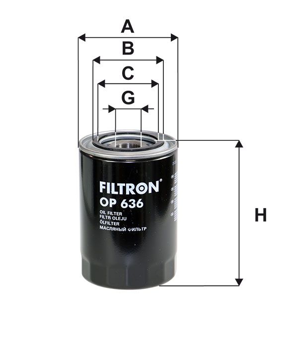 FILTR OLEJU Filtron OP636