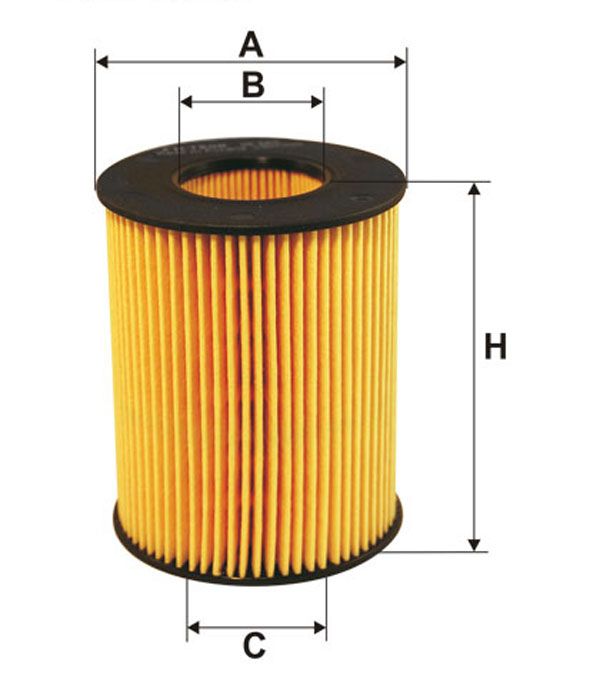 FILTR OLEJU WKLAD / O=62.5/ O=30 / H=73 Filtron OE665