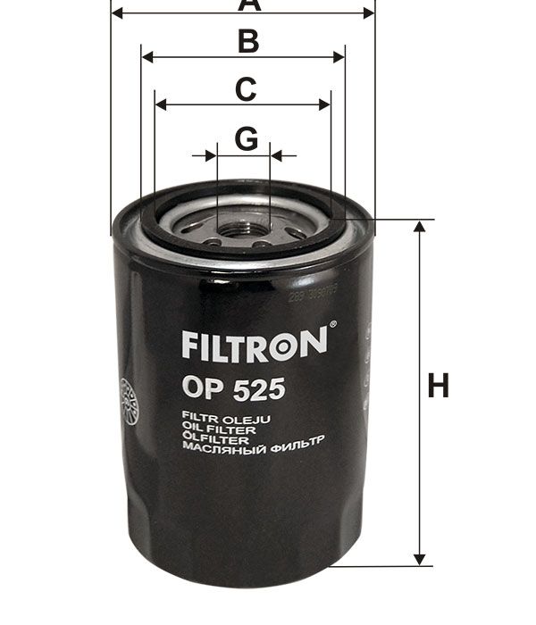 FILTR OLEJU Filtron OP525