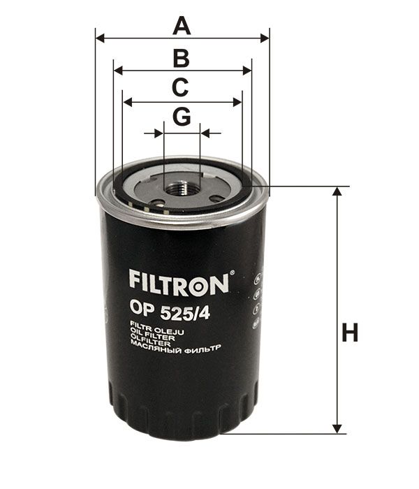 FILTR OLEJU Filtron OP525/4