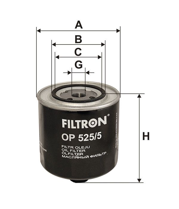 FILTR OLEJU Filtron OP525/5