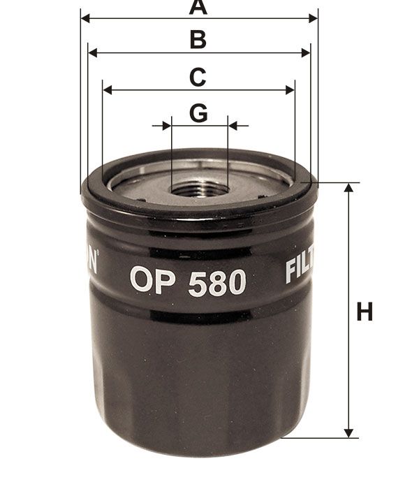 FILTR OLEJU Filtron OP580