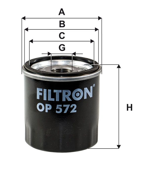 FILTR OLEJU Filtron OP572