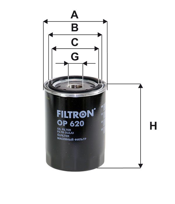 FILTR OLEJU Filtron OP620