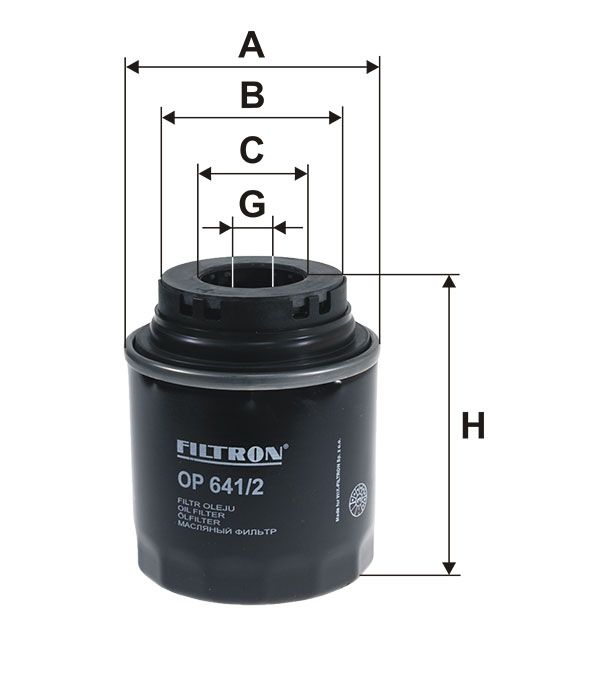 FILTR OLEJU Filtron OP641/2