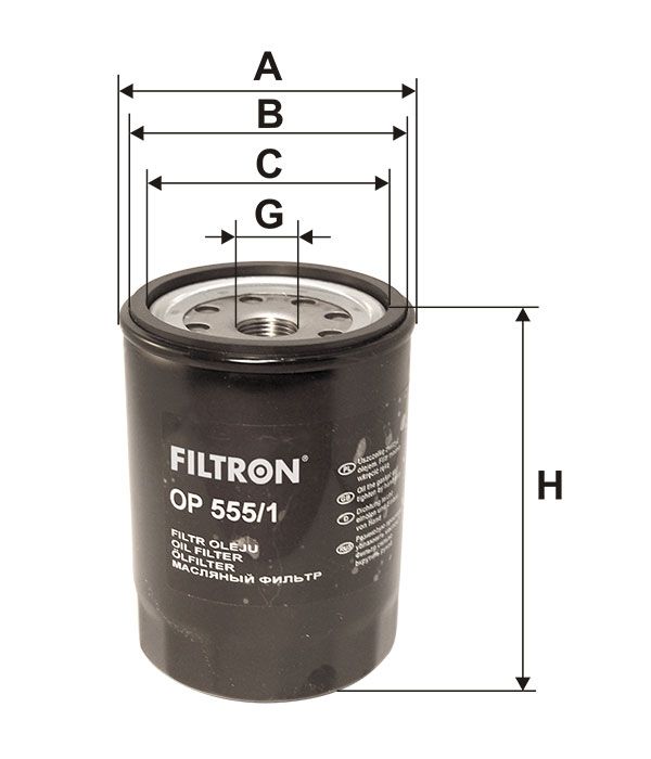 FILTR OLEJU Filtron OP555