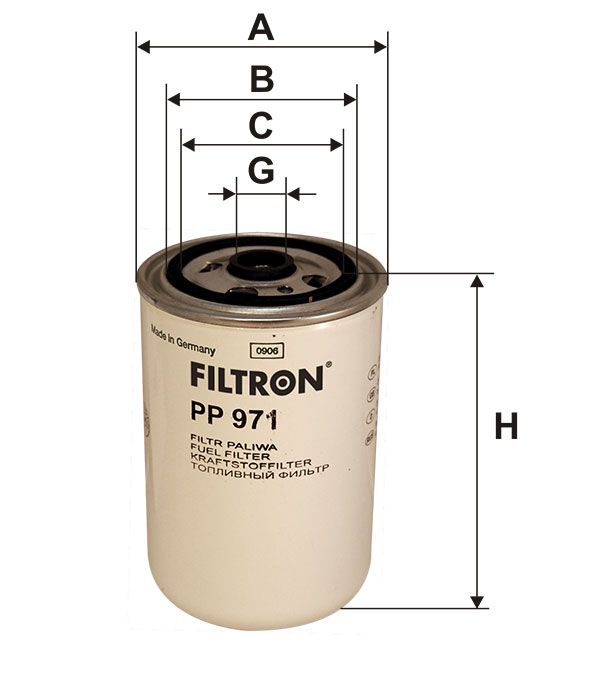 FILTR PALIWA Filtron PP971