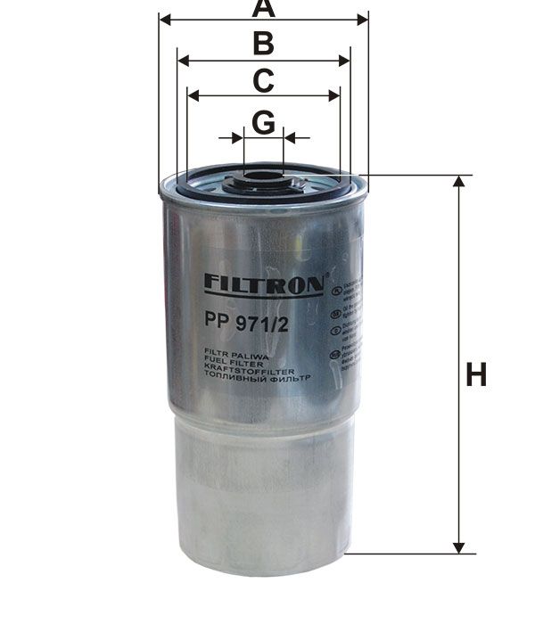 FILTR PALIWA Filtron PP971/2