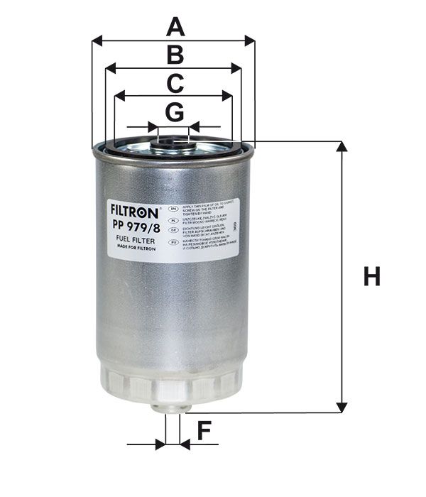 FILTR PALIWA Filtron PP979